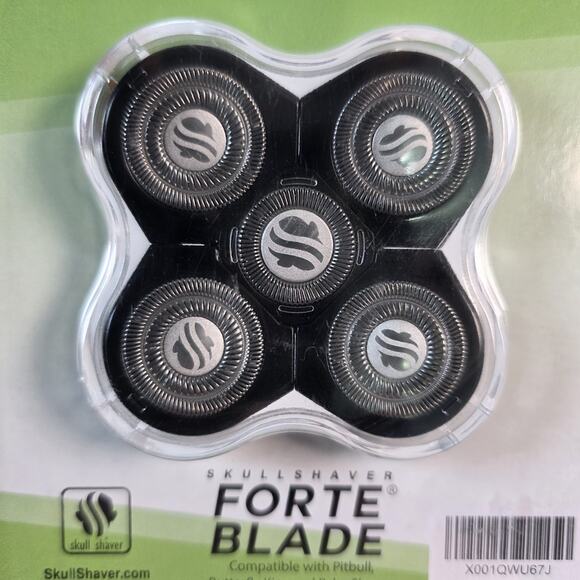 Skull Shaver FORTE 5X Blade Replacement Palm Pitbull & Butterfly Kiss - Picture 3 of 7